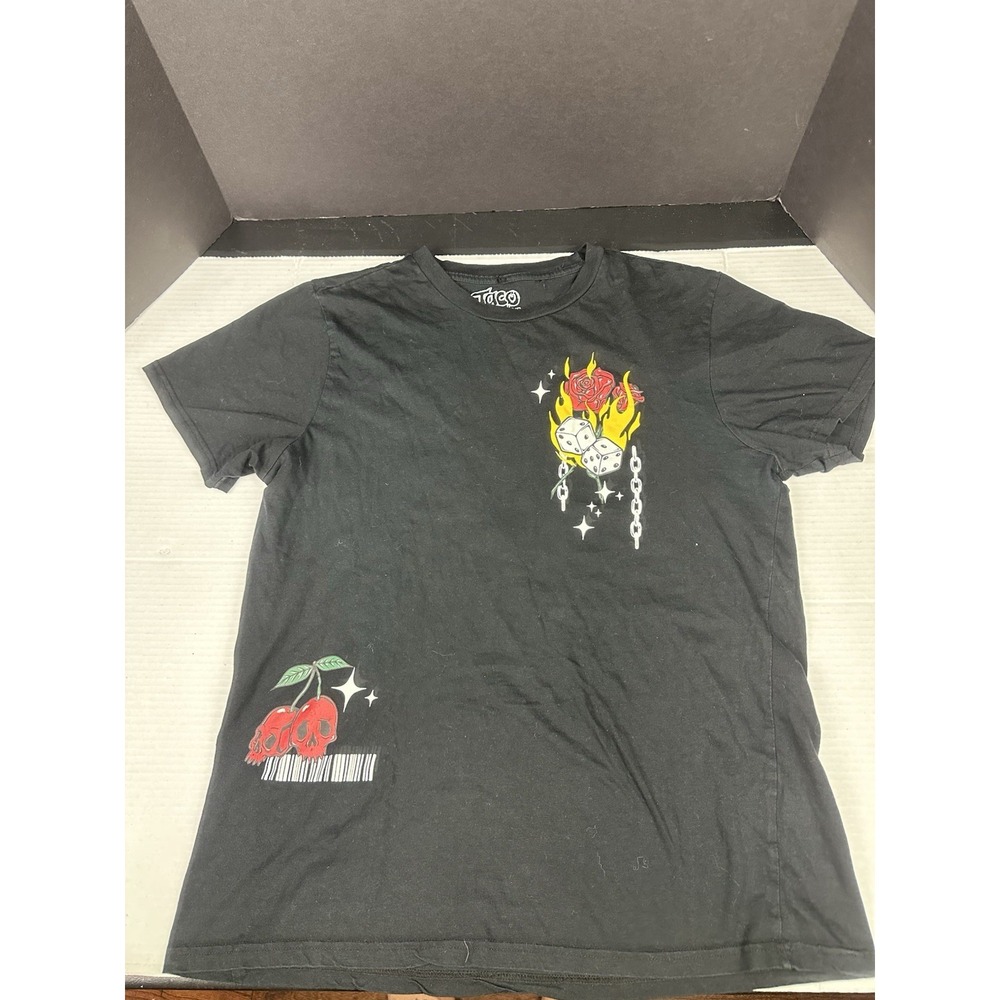 Taco Tuesday T Shirt Born To Win Size Large Double Sided - Picture 1 of 5